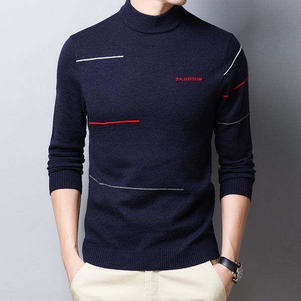 men's wool pullover autumn winter warm half turtlework patchwork slim fit long sleeve clothes knitted cotton casual sweater, White;black
men's wool pullover autumn winter warm half turtlework patchwork slim fit long sleeve clothes knitted cotton casual sweater, White;black
