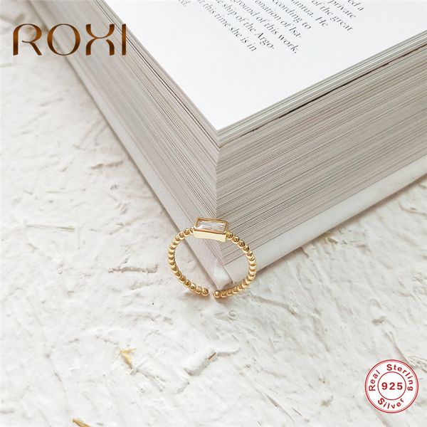 roxi s925 sterling silver ring gold bead square zircon rings for women adjustable size finger ring party jewelry anillos mujer, Golden;silver
roxi s925 sterling silver ring gold bead square zircon rings for women adjustable size finger ring party jewelry anillos mujer, Golden;silver