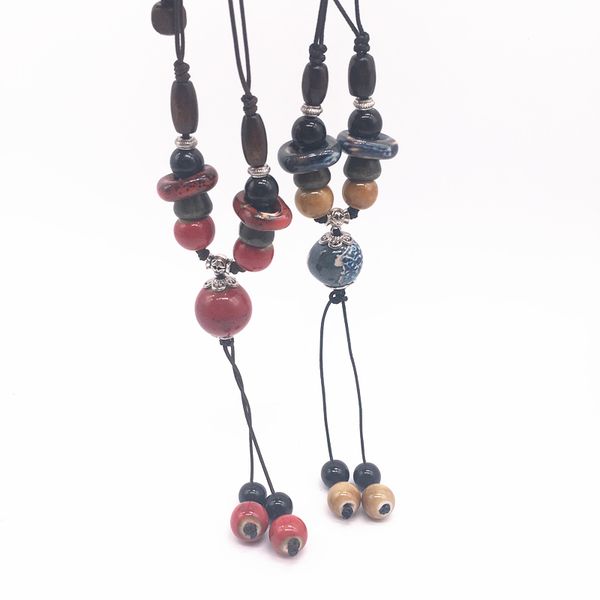 fashion ceramics beads pendant bohemia style long sweater chain necklace handmade braided jingdezhen ceramic jewelry necklace #d, Silver
fashion ceramics beads pendant bohemia style long sweater chain necklace handmade braided jingdezhen ceramic jewelry necklace #d, Silver