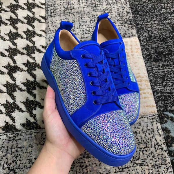 fashion luxurious low men's red bottom shoes junior strass tranier men's couple outdoor casual sports wedding dress eu35-47, Black
fashion luxurious low men's red bottom shoes junior strass tranier men's couple outdoor casual sports wedding dress eu35-47, Black