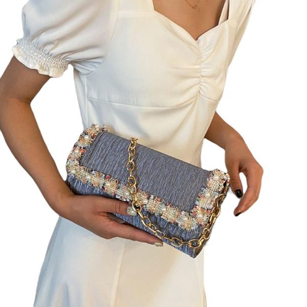ladies sweet style shoulder bag, girls fashionable lace faux pearl decoration chain shoulder strap casual handbag
ladies sweet style shoulder bag, girls fashionable lace faux pearl decoration chain shoulder strap casual handbag