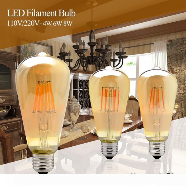 4w 6w 8w dimmable cob led vintage filament retro bulbs 220v 110v st64 2200k 27000k filament lamp vintage lighting
4w 6w 8w dimmable cob led vintage filament retro bulbs 220v 110v st64 2200k 27000k filament lamp vintage lighting
