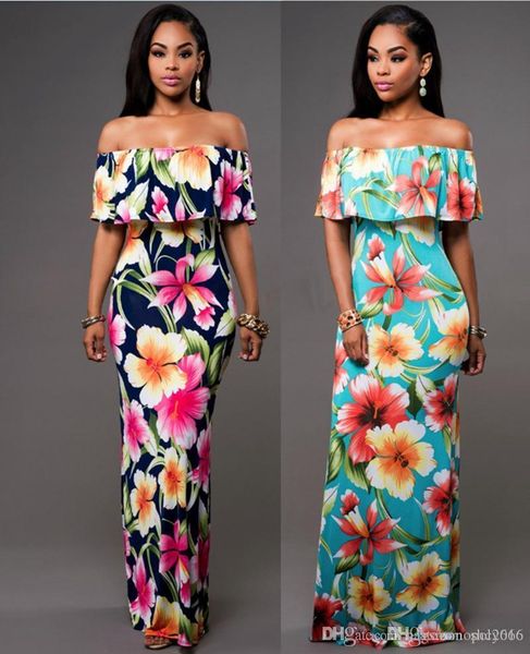 women dress summer shoulder slash neck sleeveless strapless elegant lady flower print long skirt casual loose dresses size s-2xl, Black;gray
women dress summer shoulder slash neck sleeveless strapless elegant lady flower print long skirt casual loose dresses size s-2xl, Black;gray