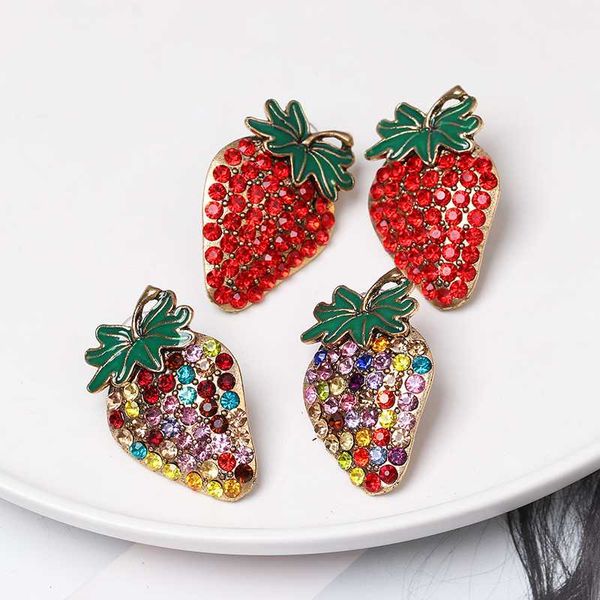 2020 lovely cute red strawberry earrings for women girls rhinestone stud earring fashion jewelry wedding party gift, Silver
2020 lovely cute red strawberry earrings for women girls rhinestone stud earring fashion jewelry wedding party gift, Silver