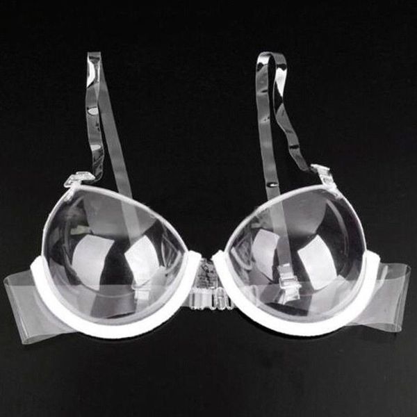 hip hop punk 3 4 cup transparent clear push up bra strap invisible outwear bras tank, White
hip hop punk 3 4 cup transparent clear push up bra strap invisible outwear bras tank, White
