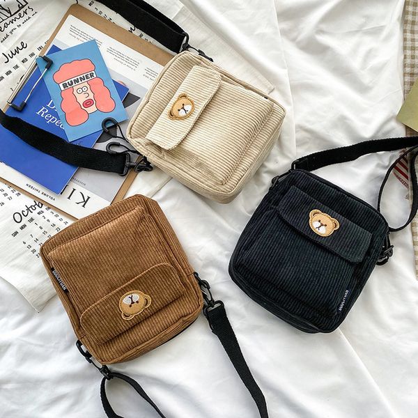 bags for women 2020 fashion brand new messenger bags cartoon embroidery fashion canvas handbags female mini purses casual shoulder bags