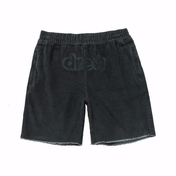 drew house dark green corduroy shorts men women drew embroidery cotton casual beach shorts men, White;black
drew house dark green corduroy shorts men women drew embroidery cotton casual beach shorts men, White;black