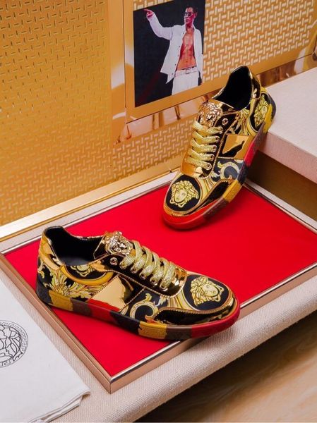 2020s limited edition medusa printed low-lace-up casual sneakers, high-end fashionable wild personality men's shoes, size: 38-451, Black
2020s limited edition medusa printed low-lace-up casual sneakers, high-end fashionable wild personality men's shoes, size: 38-451, Black