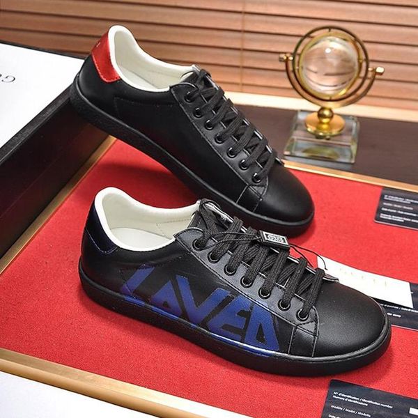 men 's ace sneaker with loved print mens shoes fashion classic leather vintage luxury shoes lace -up plus size casual men shoes drop s, Black
men 's ace sneaker with loved print mens shoes fashion classic leather vintage luxury shoes lace -up plus size casual men shoes drop s, Black