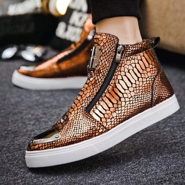 men dress designer leather casual shoes men buckle ankle fashion high male steel toe flats satety zip shoe a82, Black
men dress designer leather casual shoes men buckle ankle fashion high male steel toe flats satety zip shoe a82, Black