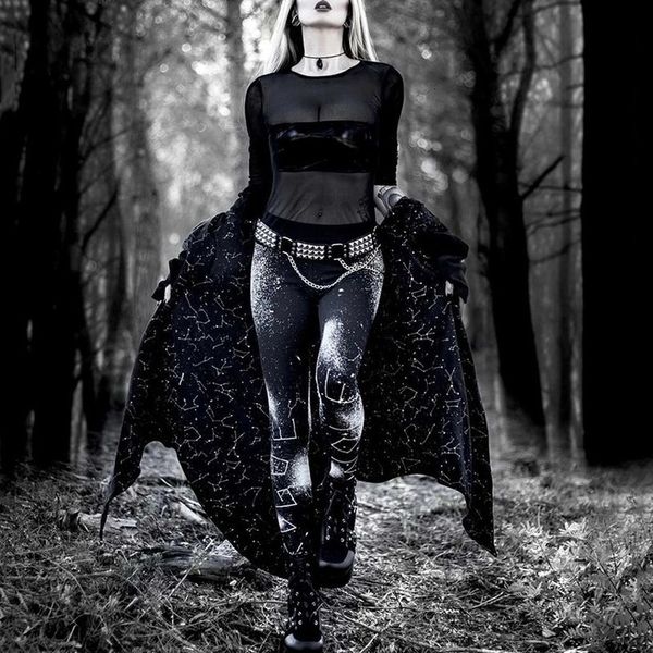 gothic style leggings women skinny goth print pencil pants fitness high waist animal print stretch push up leggings sweatpants trousers, Black
gothic style leggings women skinny goth print pencil pants fitness high waist animal print stretch push up leggings sweatpants trousers, Black