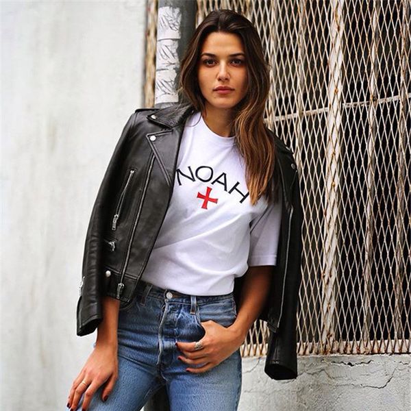 europe street tide noah t shirt simple letters short sleeved man's tee 5 colors, White;black
europe street tide noah t shirt simple letters short sleeved man's tee 5 colors, White;black