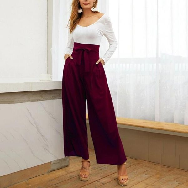 women's pants & capris fashion high waist wide leg flared spring solid color loose lace-up casual trousers elegant streetwear, Black;white
women's pants & capris fashion high waist wide leg flared spring solid color loose lace-up casual trousers elegant streetwear, Black;white