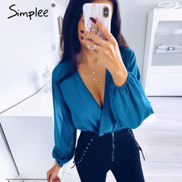 simplee v-neck blue mesh casual bodysuit elegant long sleeve party bodysuits highstreet office work chic romper bodysuit, Black;white
simplee v-neck blue mesh casual bodysuit elegant long sleeve party bodysuits highstreet office work chic romper bodysuit, Black;white