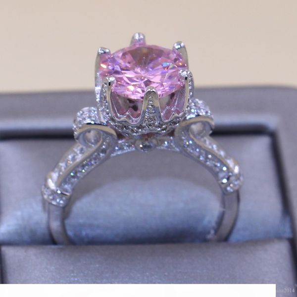 victoria wieck solitaire 9mm luxury jewelry 925 sterling silver round cut pink sapphire cz diamond women wedding crown ring gift size 5-11, Golden;silver
victoria wieck solitaire 9mm luxury jewelry 925 sterling silver round cut pink sapphire cz diamond women wedding crown ring gift size 5-11, Golden;silver