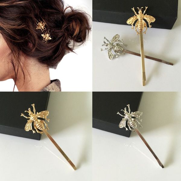 cute honey bee women girls insect hair clip metal alloy one word bobby pins hair styling side bangs bridal barrettes, Golden;silver
cute honey bee women girls insect hair clip metal alloy one word bobby pins hair styling side bangs bridal barrettes, Golden;silver