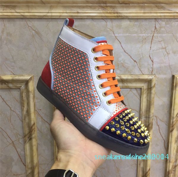 designer mens women studded spike casual shoes platform red sole bottom leather suede graffiti spike shoes trainer sneakers chaussure c14, Black
designer mens women studded spike casual shoes platform red sole bottom leather suede graffiti spike shoes trainer sneakers chaussure c14, Black