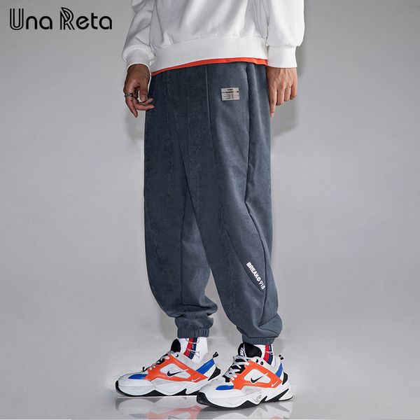 una reta men's pants new men clothing joggers harajuku hip hop printed design reflective hipster casual sweatpants trousers men, Black