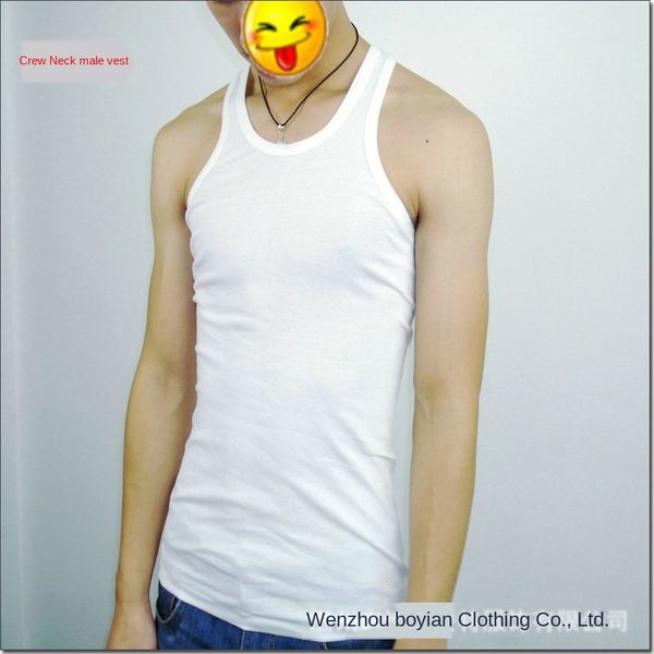 rib men' cotton waistcoat sportswear vest solid color sports base shirt slim trendy men' vest, White;black
rib men' cotton waistcoat sportswear vest solid color sports base shirt slim trendy men' vest, White;black