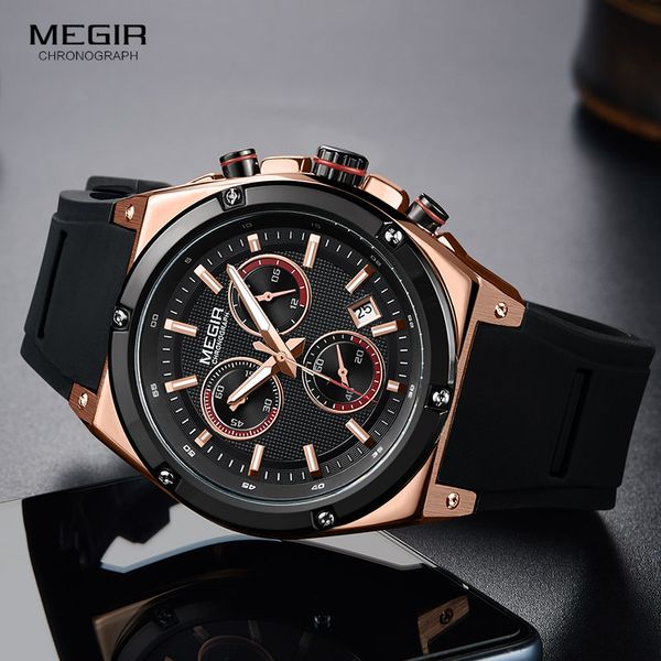 megir silicone strap quartz watches men chronograph wristwatch 24 hours display army sports relogios rose gold 2073-1n0, Slivery;brown
megir silicone strap quartz watches men chronograph wristwatch 24 hours display army sports relogios rose gold 2073-1n0, Slivery;brown