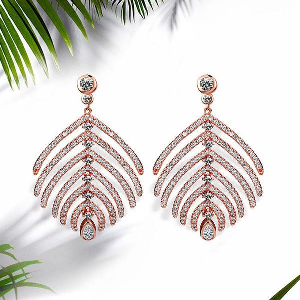 nj rose gold designer leaf shaped stud earrings for woman 2019 fashion ladies earrings engagement jewelry gift for woman, Golden;silver
nj rose gold designer leaf shaped stud earrings for woman 2019 fashion ladies earrings engagement jewelry gift for woman, Golden;silver