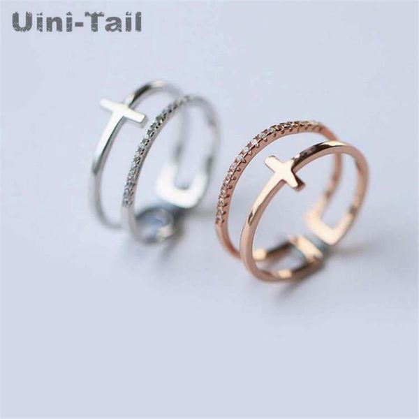 uini-tail new925 sterling silver double cross opening ring female tide person adjustable size does not fade multi-layer ring, Golden;silver
uini-tail new925 sterling silver double cross opening ring female tide person adjustable size does not fade multi-layer ring, Golden;silver