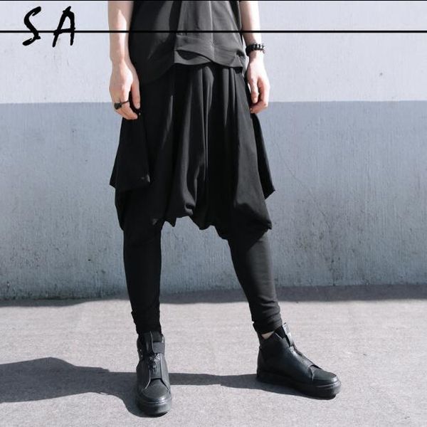2020 new men's clothing gd hair stylist fashion street original hip hop personality harem pants plus size costumes 27-46, Black
2020 new men's clothing gd hair stylist fashion street original hip hop personality harem pants plus size costumes 27-46, Black