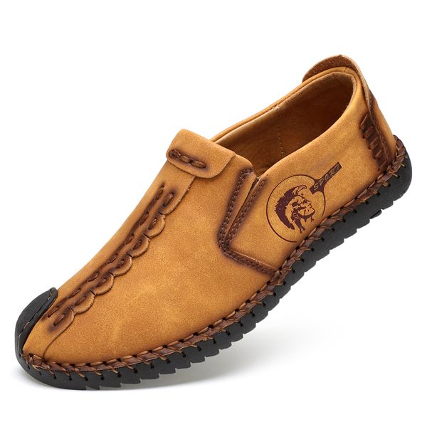 mens shoes casual fashion brown soft flat footwear summer breathable comfort lace-up plus size sneakers, Black