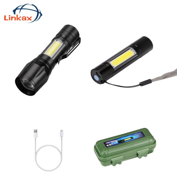 usb rechargable cob led super bright waterproof zoomable torch lamp+battery+usb cable+box for emergency
usb rechargable cob led super bright waterproof zoomable torch lamp+battery+usb cable+box for emergency