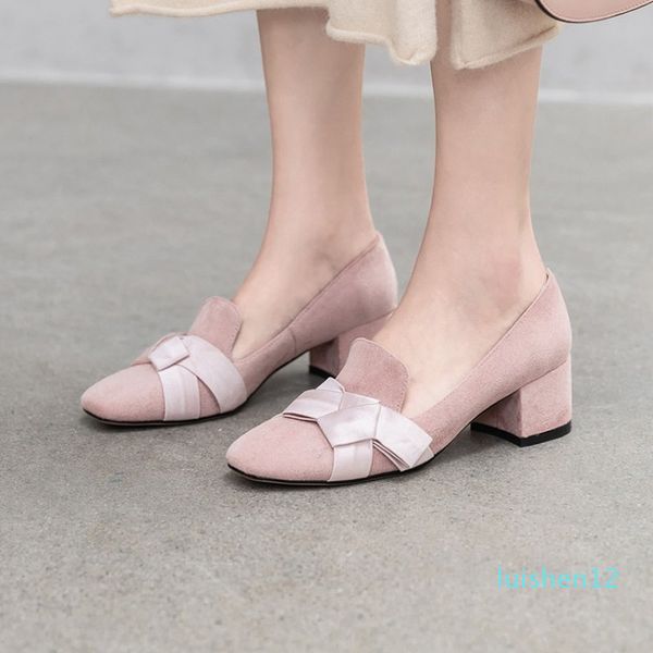 women pumps med heels spring autumn square toe slip on flock butterfly-knot 2020 new fashion black pink big size 34-43 l12
women pumps med heels spring autumn square toe slip on flock butterfly-knot 2020 new fashion black pink big size 34-43 l12