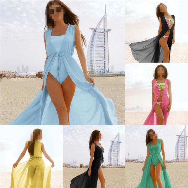 long beach dress women maxi sundress 6 colors beachwear ladies cardigan bikini swimsuit chiffon cover up blue plus size s- xxl, White;black
long beach dress women maxi sundress 6 colors beachwear ladies cardigan bikini swimsuit chiffon cover up blue plus size s- xxl, White;black