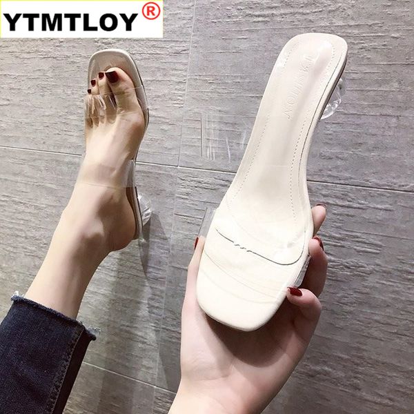 2020 summer new transparent ladies mules women shoes woman crystal thick high heels solid beach sandals slippers woman slides, Black
2020 summer new transparent ladies mules women shoes woman crystal thick high heels solid beach sandals slippers woman slides, Black