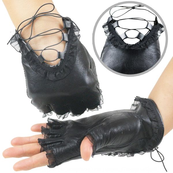 genuine leather half finger lace and gloves gloves women' driving sports non-slip dew finger lace design riding and dancing, Blue;gray
genuine leather half finger lace and gloves gloves women' driving sports non-slip dew finger lace design riding and dancing, Blue;gray