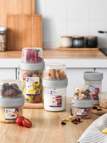 storage bottles & jars multiple specifications double-layer sealed box with compartments transparent breakfast fruit milk leak-proof cup sty
storage bottles & jars multiple specifications double-layer sealed box with compartments transparent breakfast fruit milk leak-proof cup sty