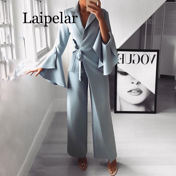 women's jumpsuits & rompers 2021 autumn women fashion elegant long sleeve workwear formal party romper irregular flared knot side wide, Black;white
women's jumpsuits & rompers 2021 autumn women fashion elegant long sleeve workwear formal party romper irregular flared knot side wide, Black;white