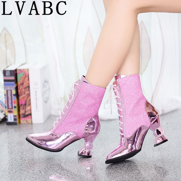 lvabc 2020 winter women's shoes thick with high-heeled tube in the women's boots in europe and america with patent leather wild, Black
lvabc 2020 winter women's shoes thick with high-heeled tube in the women's boots in europe and america with patent leather wild, Black
