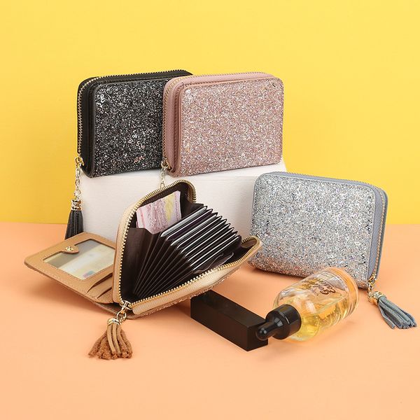 high-end designer новая натуральная кожа short бумажник европейских и американских женщин sequined кисточки держатель карты multiple card sl, Red;black
high-end designer новая натуральная кожа short бумажник европейских и американских женщин sequined кисточки держатель карты multiple card sl, Red;black