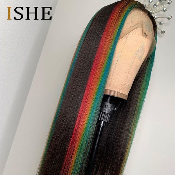 highlight colored lace front human hair wigs red blue green straight lace front wigs for women pre plucked lace wig remy 150, Black
highlight colored lace front human hair wigs red blue green straight lace front wigs for women pre plucked lace wig remy 150, Black