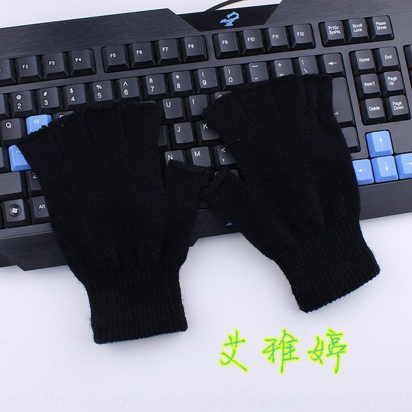 men's and women's universal black half knitted wool warm warm keyboard keyboard half finger gloves open finger gloves
men's and women's universal black half knitted wool warm warm keyboard keyboard half finger gloves open finger gloves