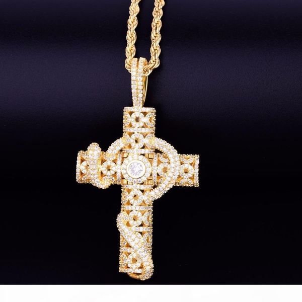 men's animal designer cross pendant necklace with rope chain gold color bling cubic zirconia hip hop rock jewelry, Silver
men's animal designer cross pendant necklace with rope chain gold color bling cubic zirconia hip hop rock jewelry, Silver