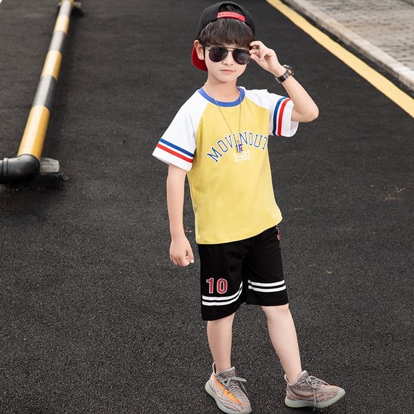 boy 's short-sleeved in the coat t-shirt big round neck color block panel raglan t-shirt boy casual fashionable, Blue
boy 's short-sleeved in the coat t-shirt big round neck color block panel raglan t-shirt boy casual fashionable, Blue