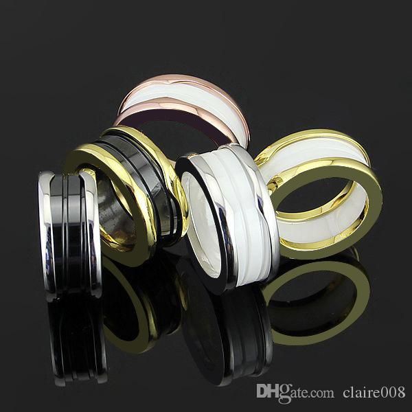fashion jewelry 316l titanium steel plated narrow version of the ring ceramic ring gold plated version real black and white, Silver
fashion jewelry 316l titanium steel plated narrow version of the ring ceramic ring gold plated version real black and white, Silver
