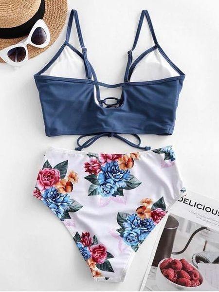 high waist bikini 2020 women lace up bandage push up floral print two piece swimsuit beach bathing suit swimwear xxl, White;black
high waist bikini 2020 women lace up bandage push up floral print two piece swimsuit beach bathing suit swimwear xxl, White;black