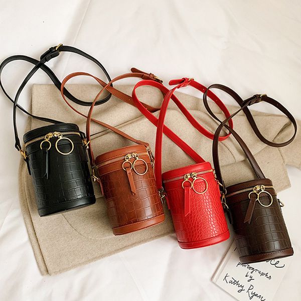 fashion pattern cylindrical female bucket bag women crocodile print shoulder messenger bags designer female handbag
fashion pattern cylindrical female bucket bag women crocodile print shoulder messenger bags designer female handbag