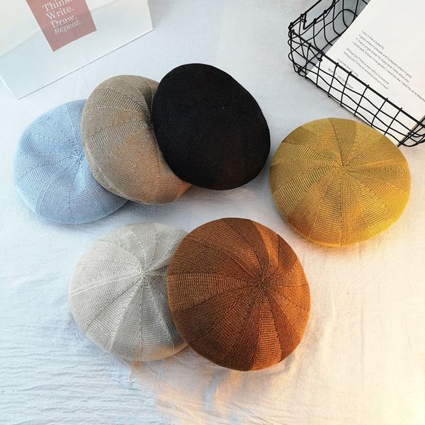 women's thin painter's beret breathable cotton yarn beret korean style ins pumpkin hat art painter hat, Blue;gray
women's thin painter's beret breathable cotton yarn beret korean style ins pumpkin hat art painter hat, Blue;gray
