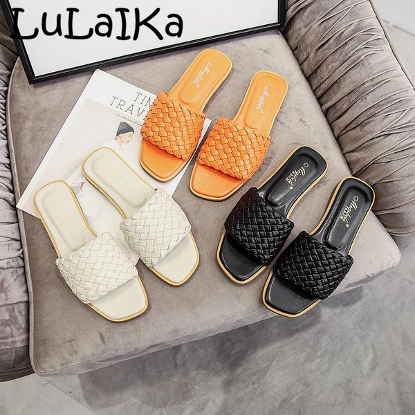 2020 square toe slippers weave leather women sandal open toe flat casual slides summer outdoor beach female flip flops, Black
2020 square toe slippers weave leather women sandal open toe flat casual slides summer outdoor beach female flip flops, Black