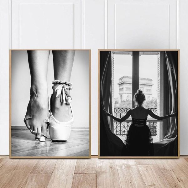 nordic window girl ballerina posters & prints retro ballet dancer black white painting canvas art pictures for living room bedroom decor
nordic window girl ballerina posters & prints retro ballet dancer black white painting canvas art pictures for living room bedroom decor