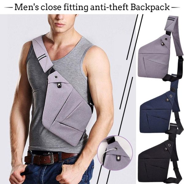 solid anti-theft waterproof bag one shoulder backpack single shoulder messenge bag outdoor running #4
solid anti-theft waterproof bag one shoulder backpack single shoulder messenge bag outdoor running #4