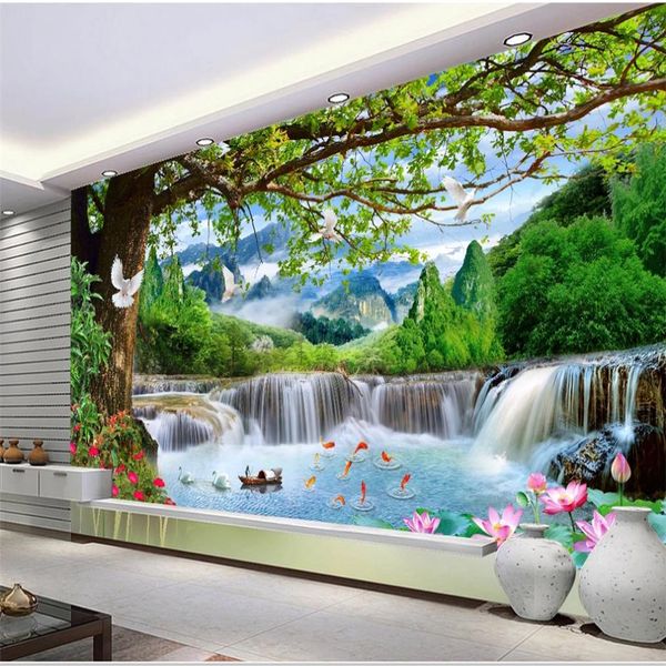 custom 3d stereoscopic wallpaper simple leisure green big tree forest waterfall landscape wallpapers background wall
custom 3d stereoscopic wallpaper simple leisure green big tree forest waterfall landscape wallpapers background wall