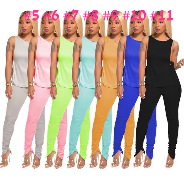 women tie-dye solid colors tracksuit sleeveless lace up tees + zipper plicated skinny pants two-piece clothing suit casual set sale d71402, White
women tie-dye solid colors tracksuit sleeveless lace up tees + zipper plicated skinny pants two-piece clothing suit casual set sale d71402, White